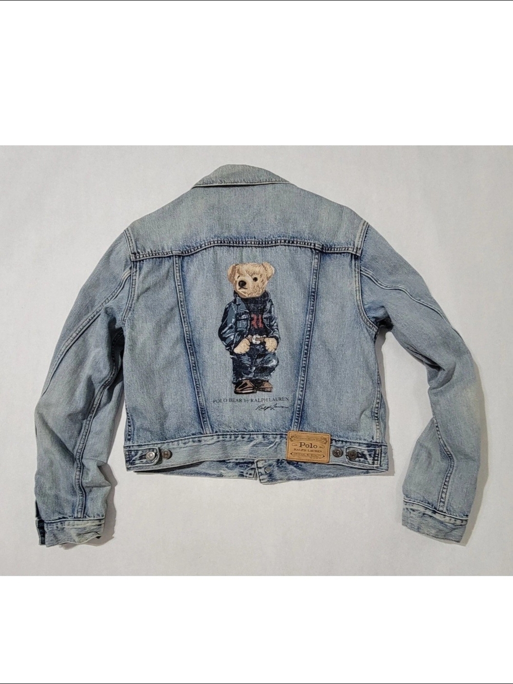 Ralph Lauren Denim Polo Teddy Bear Jacket Women's Medium - Picture 2 of 11